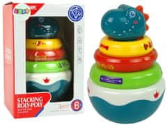 Lean-toys Bubble Dragon Rattle Farebné ráfiky