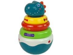 Lean-toys Bubble Dragon Rattle Farebné ráfiky