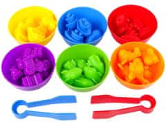 Lean-toys Farebné triedenie hračiek 36 kusov