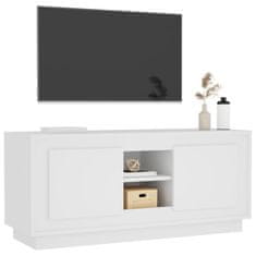 Vidaxl TV skrinka biela 102x35x45 cm kompozitné drevo