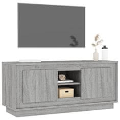 Vidaxl TV skrinka sivý dub sonoma 102x35x45 cm spracované drevo