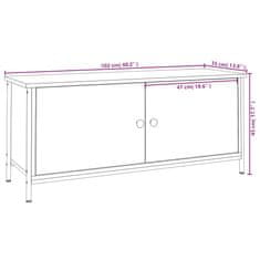 Vidaxl TV skrinka s dvierkami čierna 102x35x45 cm kompozitné drevo