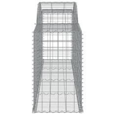 Petromila vidaXL Oblúkové gabionové koše 6 ks 300x50x80/100cm pozinkované železo