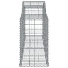 Petromila vidaXL Oblúkové gabionové koše 13ks 300x50x80/100cm pozinkované železo