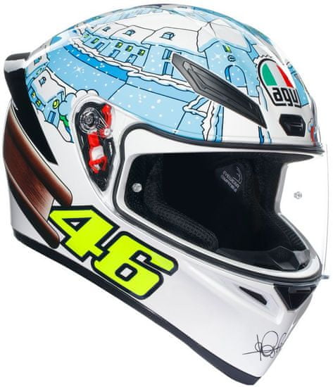 AGV prilba K-1 S Rossi winter test 2017