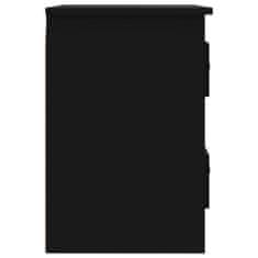 Petromila vidaXL Nástenný nočný stolík čierny 41,5x36x53 cm