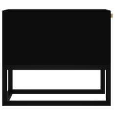 Petromila vidaXL Konferenčný stolík čierny 80x40x35 cm kompozitné drevo a železo
