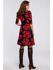 Style Stylove Dámske mini šaty Morcavach S247 čierno-červená S