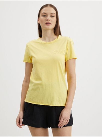 ONLY Topy a tričká pre ženy ONLY - žltá