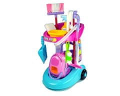 Lean-toys Súprava čistiacich vozíkov Vysávač