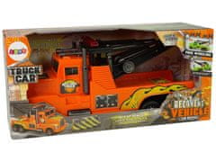 Lean-toys Auto odťahovka Pomoc na ceste 1:10 Oranžové lano