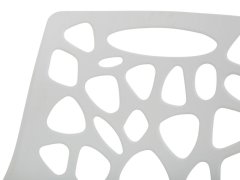 Beliani Plastová jedálenská stolička biela MORGAN