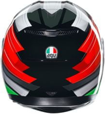 AGV prilba K-3 Wing černo-bielo-červeno-zelená L