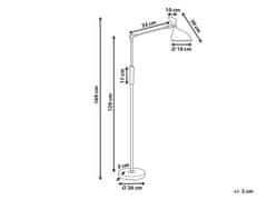 Beliani Stojaca LED lampa 169 cm medená ANDROMEDA