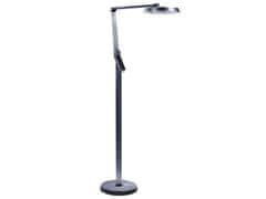 Beliani Stojaca LED lampa 170 cm tmavosivá CARINA