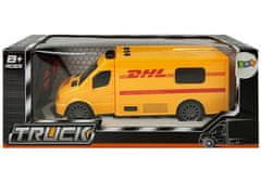Lean-toys R/C diaľkovo ovládané DHL doručovacie auto Zvuk, svetlá