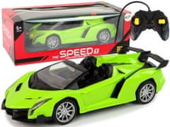 Lean-toys Diaľkovo ovládané športové auto R/C 1:18 zelené