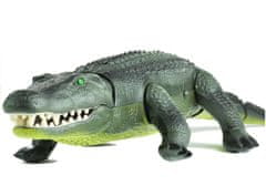 Lean-toys Diaľkovo ovládaný aligátor R/C chodí veľký zelený