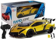 Lean-toys Diaľkovo ovládané športové auto 1:10 Gold R/C