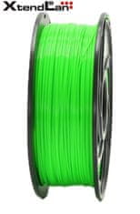 XtendLan PLA filament 1,75mm žiarivo zelený 1kg