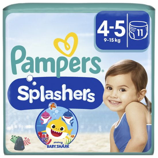 Pampers Splashers Plienkové nohavičky do vody vel.4 (11 ks plienok) 9-15kg