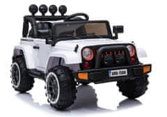 Lean-toys Jeep BRD-7588 Biele auto na batérie 4x4