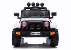 Lean-toys Jeep BRD-7588 Biele auto na batérie 4x4