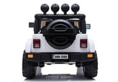 Lean-toys Jeep BRD-7588 Biele auto na batérie 4x4