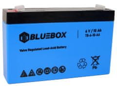 Lean-toys BLUEBOX 6V10Ah VRLA AGM gélová batéria pre autobatérie