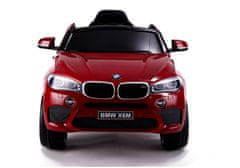 Lean-toys BMW X6 batérie auto červené maľované