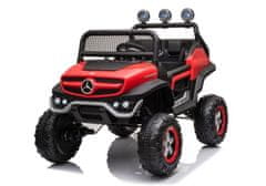 Lean-toys Mercedes Unimog S Batériové vozidlo Červená