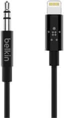 Belkin kábel Lightning/3,5mm jack, 0,9m, čierny, AV10172bt03-BLK