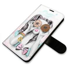 iSaprio Flipové puzdro - Donut Worry Girl pre Apple iPhone 14 Pro Max