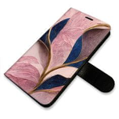 iSaprio Flipové puzdro - Pink Leaves pre Samsung Galaxy A03