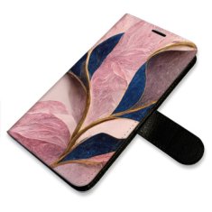 iSaprio Flipové puzdro - Pink Leaves pre Samsung Galaxy A40