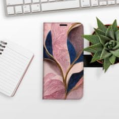 iSaprio Flipové puzdro - Pink Leaves pre Samsung Galaxy S21 FE 5G