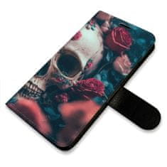 iSaprio Flipové puzdro - Skull in Roses 02 pre Apple iPhone SE 2020