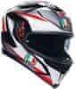 AGV prilba K-5 S Plasma černo-bielo-červeno-šedá XS