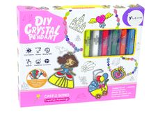 Lean-toys Vitrážové prívesky Fusing Paint Jewellery 18 ks