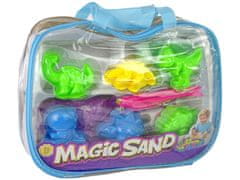 Lean-toys Magický kinetický piesok v tvarovanom puzdre Dinosaury