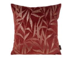 DESIGN 91  Zamatová obliečka na vankúš - Blink 22, červená s lesklým vzorom 45 x 45 cm