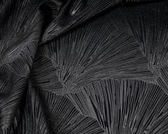 DESIGN 91 Obliečka na vankúš - Goja, čierna s lesklým vzorom 40 x 40 cm