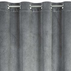 DESIGN 91 Zatemňovací záves s krúžkami - Lili, šedý 140 x 250 cm