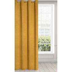 DESIGN 91 Blackout záves s krúžkami - Amaro, žltý 135 x 250 cm, ZA-386922