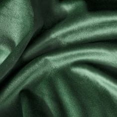 DESIGN 91 Zamatový záves s krúžkami - Melanie, zelený 215 x 250 cm