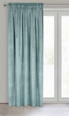 DESIGN 91 Zamatový záves s riasiacou páskou - Melanie, šalviový 140 x 270 cm
