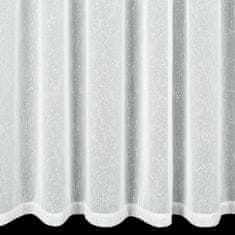 DESIGN 91 Hotová záclona s krúžkami - Kelly bielostrieborná 300 x 250 cm