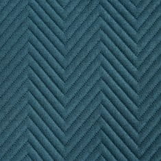 DESIGN 91 Prehoz na posteľ - Len 3, modrý 220 x 240 cm