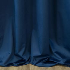 DESIGN 91 Zamatový záves Pierre Cardin s riasiacou páskou - Sibel, námornícky modrý 140 x 270 cm
