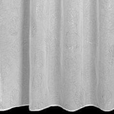 DESIGN 91 Hotová záclona s krúžkami - Lori, bielostrieborná 140 x 250 cm